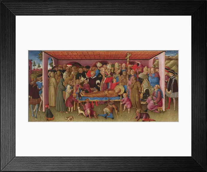 Framed Print : The Funeral of Saint Francis of Assisi, c1430. Creator: Bartolomeo di Tommaso Framed Print : The Funeral of Saint Francis of Assisi, c1430. Creator: Bartolomeo di Tommaso