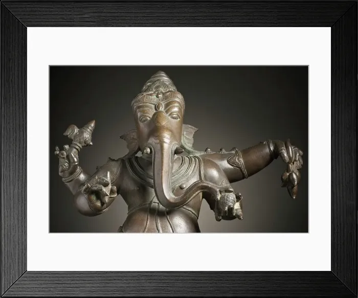 Framed Print : Dancing Ganesha, Lord of Obstacles, 16th-17th century. Creator: Unknown Framed Print : Dancing Ganesha, Lord of Obstacles, 16th-17th century. Creator: Unknown
