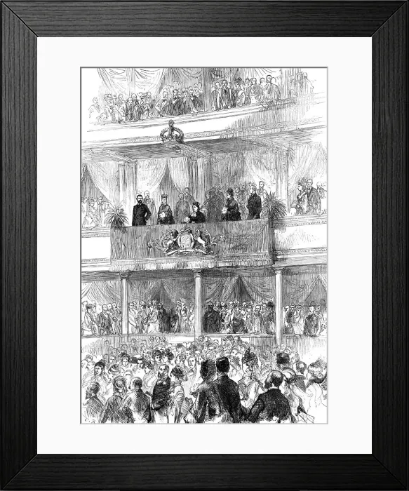 Framed Print : The Queen at the Concert in the Royal Albert Hall, 1876. Creator: C.R