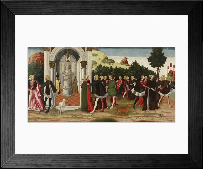 Framed Print : The Abduction of Helen from Cythera, c1468. Creator: Dario di Giovanni Framed Print : The Abduction of Helen from Cythera, c1468. Creator: Dario di Giovanni