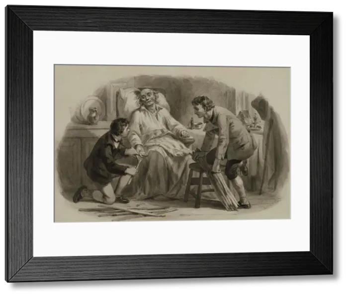Framed Print : Parable of the Sticks, c1855. Creator: Felix Octavius Carr Darley Framed Print : Parable of the Sticks, c1855. Creator: Felix Octavius Carr Darley