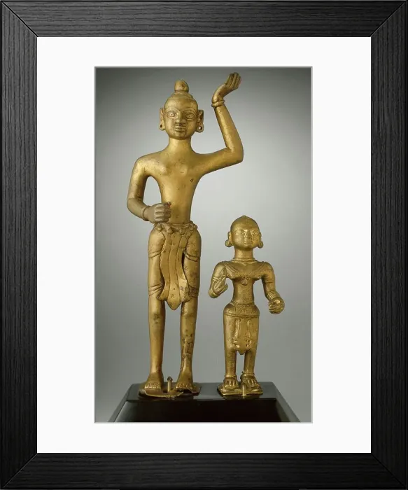 Framed Print : Krishna and Radha, 17th century. Creator: Unknown Framed Print : Krishna and Radha, 17th century. Creator: Unknown
