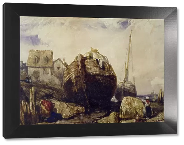 Fishing Boats, 1836. Creator: Eugene Isabey