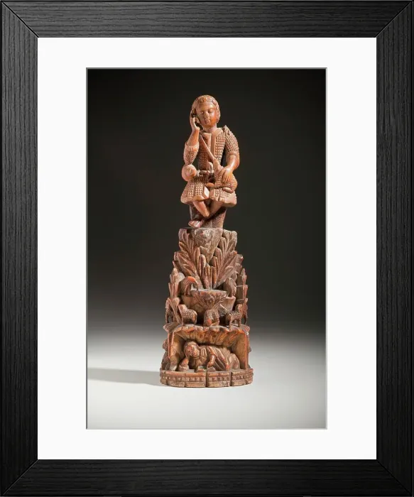 Framed Print : Christ the Good Shepherd, 17th century. Creator: Unknown Framed Print : Christ the Good Shepherd, 17th century. Creator: Unknown