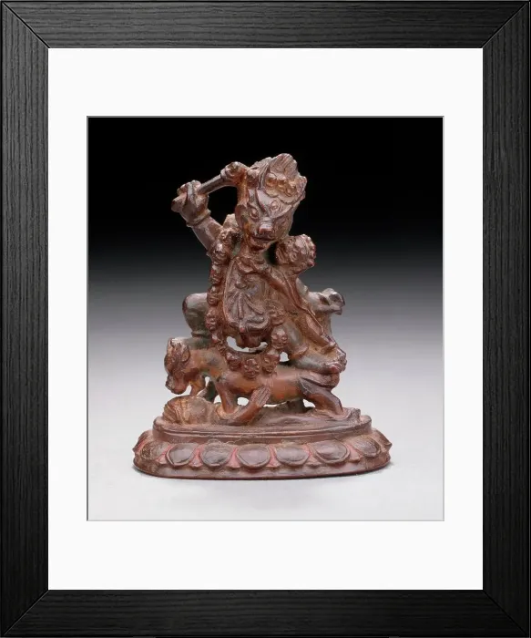 Framed Print : Yama and Yami, 17th century. Creator: Unknown Framed Print : Yama and Yami, 17th century. Creator: Unknown