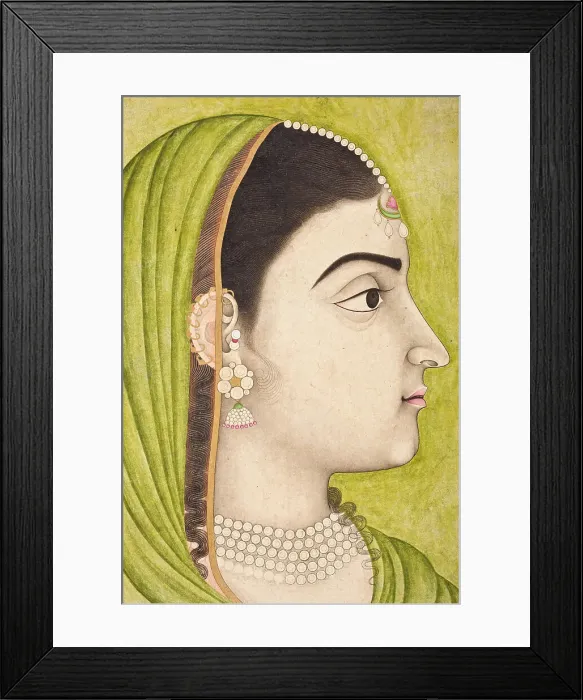 Framed Print : Portrait of a Woman (image 3 of 6), c1725. Creator: Unknown Framed Print : Portrait of a Woman (image 3 of 6), c1725. Creator: Unknown