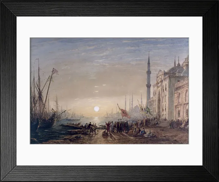 Framed Print : Constantinople, 1863. Creator: Felix Francois Georges Philibert Ziem Framed Print : Constantinople, 1863. Creator: Felix Francois Georges Philibert Ziem