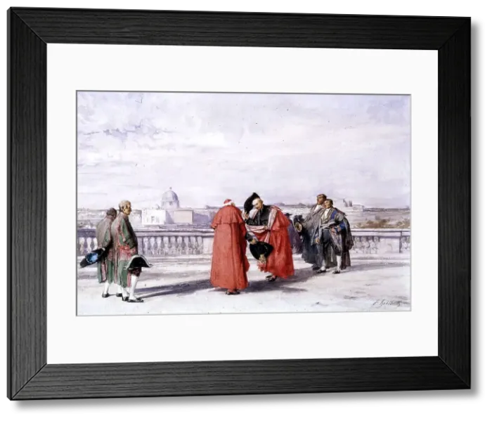 Framed Print : Pincian Hill, Rome, c1845-1870. Creator: Ferdinand Heilbuth Framed Print : Pincian Hill, Rome, c1845-1870. Creator: Ferdinand Heilbuth