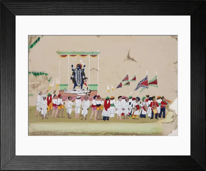 Framed Print : Religious Procession: Kali, c1800. Creator: Unknown Framed Print : Religious Procession: Kali, c1800. Creator: Unknown