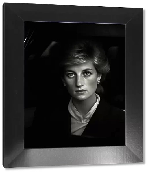 AI IMAGE - Portrait of Diana, Princess of Wales in a car, 1990s, (2023). Creator: Heritage Images