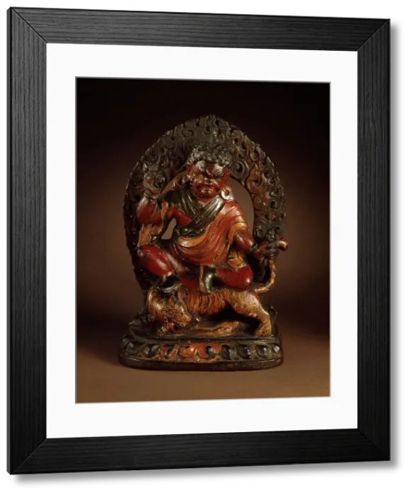 Framed Print : Padmasambhava (Guru Rinpoche, 8th cent) in his form as Dorje Drölö, Subduer of Demons, 18th century. Creator: Unknown Framed Print : Padmasambhava (Guru Rinpoche, 8th cent) in his form as Dorje Drölö, Subduer of Demons, 18th century. Creator: Unknown