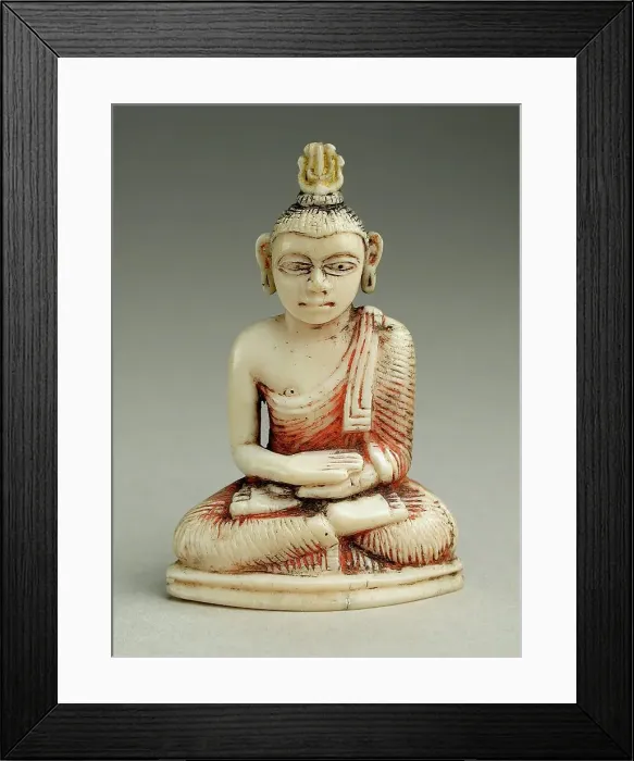 Framed Print : Buddha Shakyamuni, 18th century. Creator: Unknown Framed Print : Buddha Shakyamuni, 18th century. Creator: Unknown