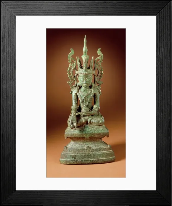 Framed Print : Buddha Bhaishajyaguru, 18th century. Creator: Unknown Framed Print : Buddha Bhaishajyaguru, 18th century. Creator: Unknown