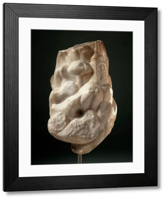 Framed Print : Hand of Hanuman Carrying the Mountain of Medicinal Herbs, 18th-19th century. Creator: Unknown Framed Print : Hand of Hanuman Carrying the Mountain of Medicinal Herbs, 18th-19th century. Creator: Unknown