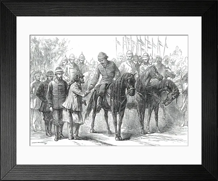 Framed Print : The Prince of Wales in the Terai: Meeting with Sir Jung Bahadoor...1876. Creator: Unknown Framed Print : The Prince of Wales in the Terai: Meeting with Sir Jung Bahadoor...1876. Creator: Unknown