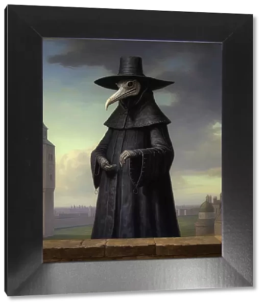 AI IMAGE - A plague doctor, 17th century, (2023). Creator: Heritage Images