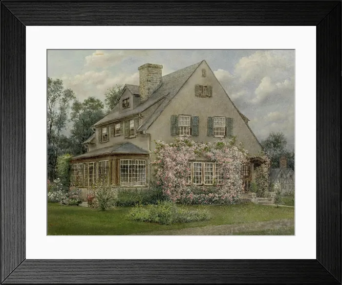 Framed Print : House of Max Brodel in Guilford, Baltimore, 1918. Creator: Max Brodel