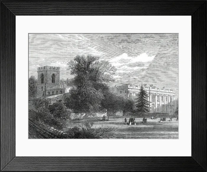 Framed Print : Easton Neston, Northamptonshire, the Hunting-Seat of the Empress of Austria...1876. Creator: Unknown Framed Print : Easton Neston, Northamptonshire, the Hunting-Seat of the Empress of Austria...1876. Creator: Unknown