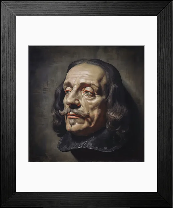Framed Print : AI IMAGE - Portrait of Oliver Cromwell, 1650s, (2023). Creator: Heritage Images Framed Print : AI IMAGE - Portrait of Oliver Cromwell, 1650s, (2023). Creator: Heritage Images