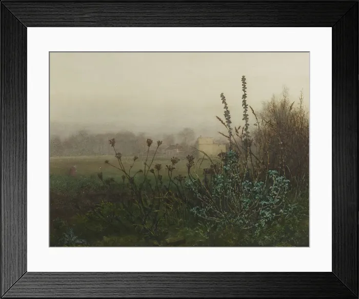 Framed Print : Rural Landscape, 1865. Creator: Leon Bonvin Framed Print : Rural Landscape, 1865. Creator: Leon Bonvin