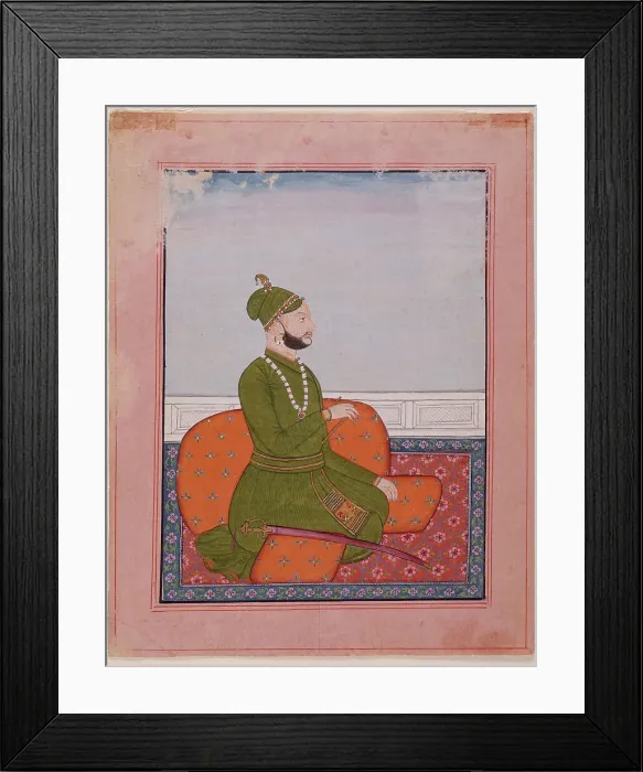 Framed Print : Raj Singh (reigned 1685-1695) of Guler, between c1690 and c1710. Creator: Unknown Framed Print : Raj Singh (reigned 1685-1695) of Guler, between c1690 and c1710. Creator: Unknown