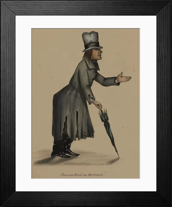 Framed Print : Françoise Ravel as Bertrand, 1855-1859. Creator: Alfred Jacob Miller Framed Print : Françoise Ravel as Bertrand, 1855-1859. Creator: Alfred Jacob Miller