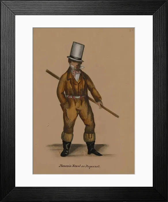 Framed Print : Françoise Ravel as Roquinet, 1855-1859. Creator: Alfred Jacob Miller Framed Print : Françoise Ravel as Roquinet, 1855-1859. Creator: Alfred Jacob Miller