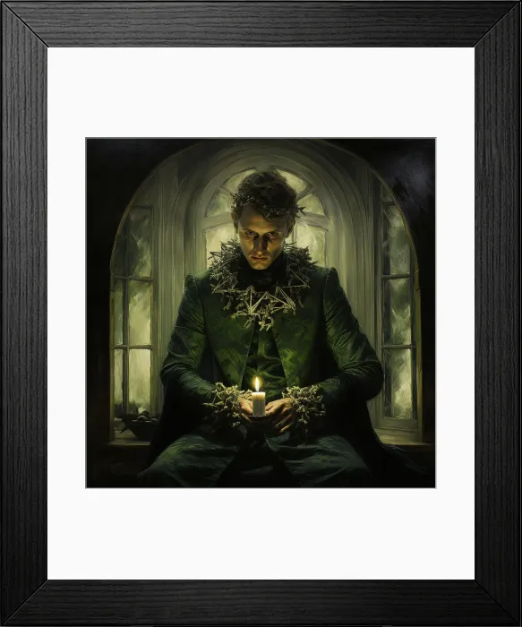 Framed Print : AI IMAGE - The Ghost of Christmas Present, 2023. Creator: Heritage Images Framed Print : AI IMAGE - The Ghost of Christmas Present, 2023. Creator: Heritage Images