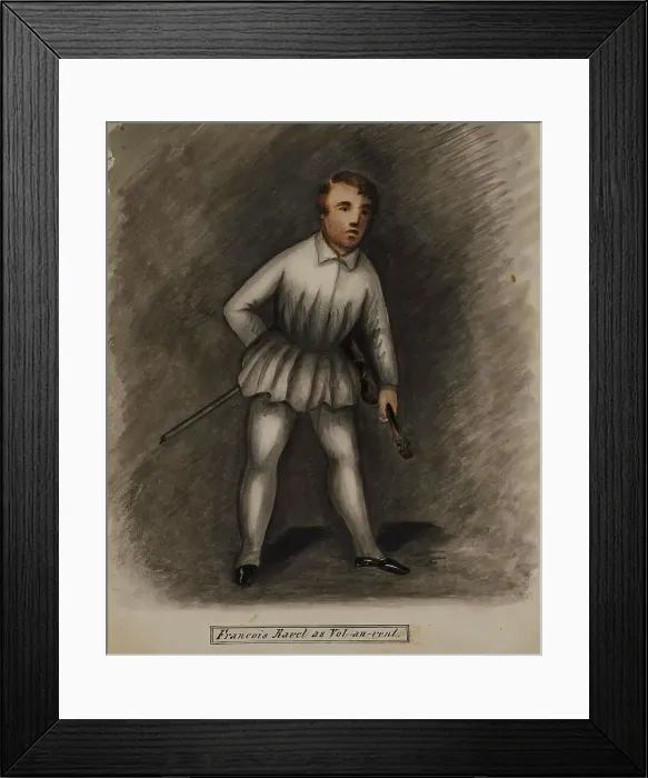 Framed Print : François Ravel as Vol-au-vent, 1855-1859. Creator: Alfred Jacob Miller Framed Print : François Ravel as Vol-au-vent, 1855-1859. Creator: Alfred Jacob Miller