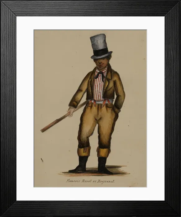 Framed Print : Françoise Ravel as Roquinet, 1855-1859. Creator: Alfred Jacob Miller Framed Print : Françoise Ravel as Roquinet, 1855-1859. Creator: Alfred Jacob Miller