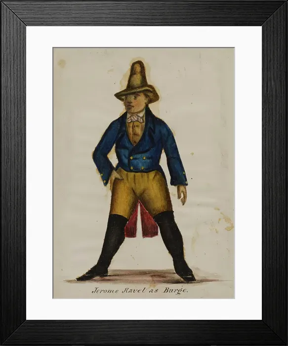 Framed Print : Jerome Ravel as Burge, 1855-1859. Creator: Alfred Jacob Miller Framed Print : Jerome Ravel as Burge, 1855-1859. Creator: Alfred Jacob Miller