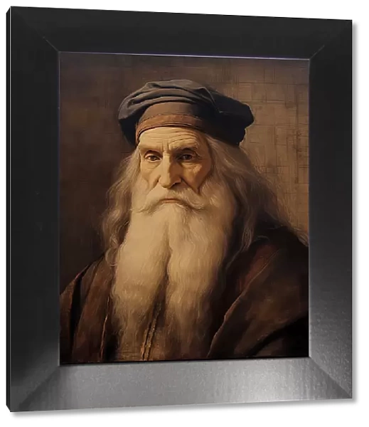 AI IMAGE - Portrait of Leonardo da Vinci, 1500s, (2023). Creator: Heritage Images