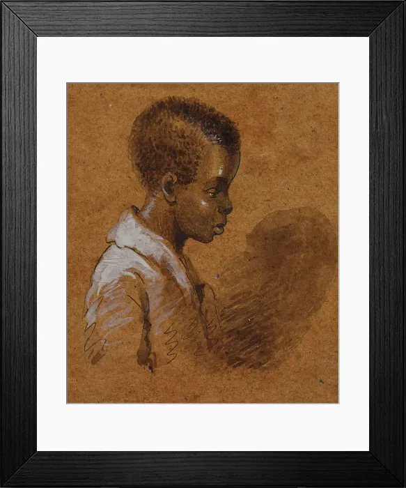 Framed Print : Long Time Ago; Our Contraband, 1825-1870. Creator: Alfred Jacob Miller Framed Print : Long Time Ago; Our Contraband, 1825-1870. Creator: Alfred Jacob Miller