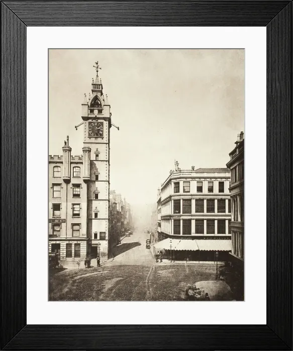 Framed Print : High Street From The Cross (#1), Printed 1900. Creator: Thomas Annan Framed Print : High Street From The Cross (#1), Printed 1900. Creator: Thomas Annan