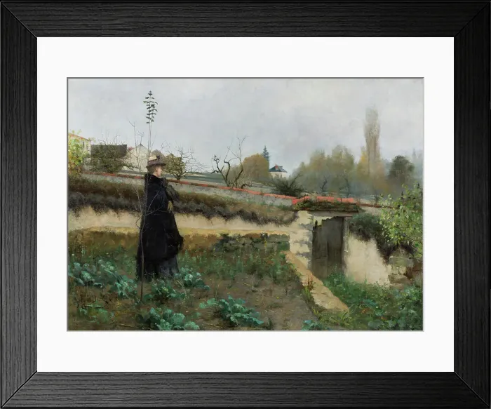 Framed Print : Autumn day, 1883. Creator: Julia Beck Framed Print : Autumn day, 1883. Creator: Julia Beck