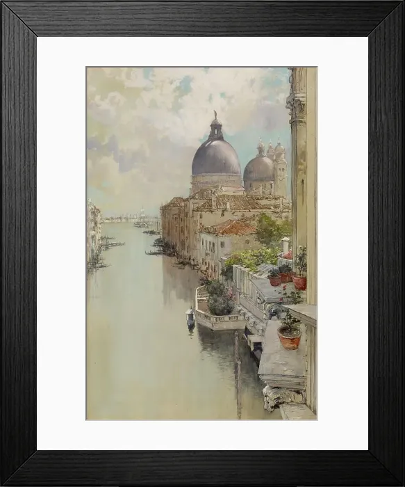 Framed Print : Over a Balcony, View of the Grand Canal, Venice, c1897. Creator: Francis Hopkinson Smith. Over a Balcony, View of the Grand Canal, Venice, c1897. Creator: Francis Hopkinson Smith Framed Print : Over a Balcony, View of the Grand Canal, Venice, c1897. Creator: Francis Hopkinson Smith. Over a Balcony, View of the Grand Canal, Venice, c1897. Creator: Francis Hopkinson Smith