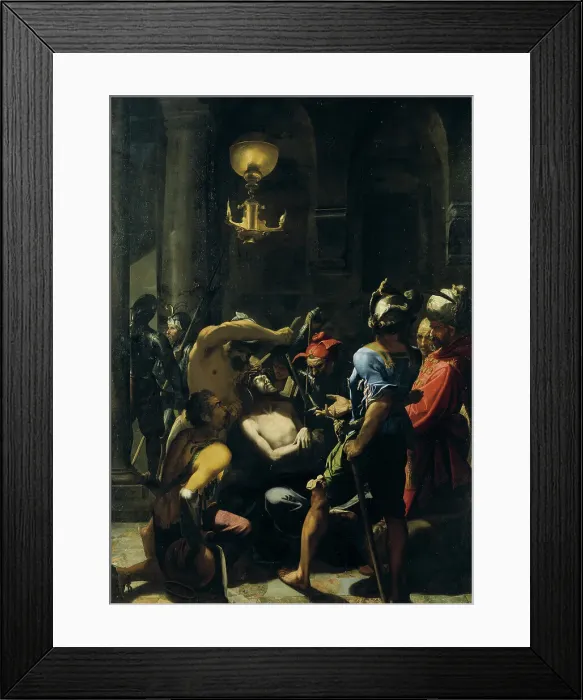 Framed Print : The Scourging of Christ. Creator: Aert Mytens Framed Print : The Scourging of Christ. Creator: Aert Mytens