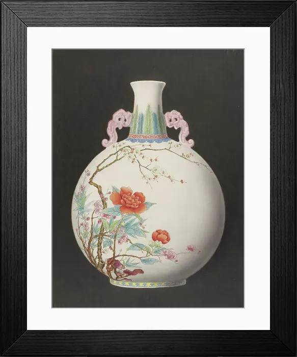 Framed Print : Large Pilgrim Bottle Vase, 1889-1896. Creator: James Callowhill. Large Pilgrim Bottle Vase, 1889-1896. Creator: James Callowhill Framed Print : Large Pilgrim Bottle Vase, 1889-1896. Creator: James Callowhill. Large Pilgrim Bottle Vase, 1889-1896. Creator: James Callowhill