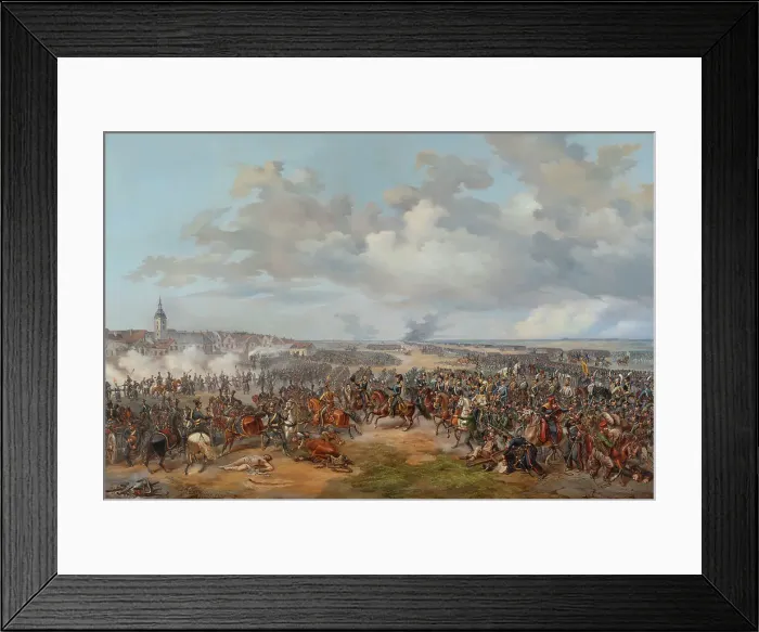 Framed Print : Swedish Troops Assaulting the Town Gate of Leipzig, October 19, 1813, 1853. Creator: Alexander Wetterling Framed Print : Swedish Troops Assaulting the Town Gate of Leipzig, October 19, 1813, 1853. Creator: Alexander Wetterling