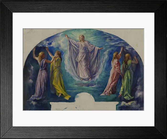 Framed Print : Resurrection, Study for the Colonel Henry Coffin Nevins Memorial Window, 1894. Creator: John La Farge. Resurrection, Study for the Colonel Henry Coffin Nevins Memorial Window, 1894. Creator: John La Farge Framed Print : Resurrection, Study for the Colonel Henry Coffin Nevins Memorial Window, 1894. Creator: John La Farge. Resurrection, Study for the Colonel Henry Coffin Nevins Memorial Window, 1894. Creator: John La Farge