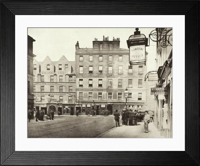 Framed Print : Bridgegate From Corner Of Market Street (#49), Printed 1900. Creator: Thomas Annan Framed Print : Bridgegate From Corner Of Market Street (#49), Printed 1900. Creator: Thomas Annan