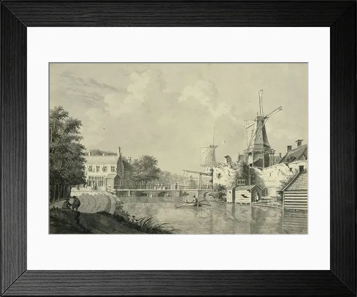 Framed Print : View of Catharijnebrug and Catharijnepoort in Utrecht. Creator: Theodor Verryck