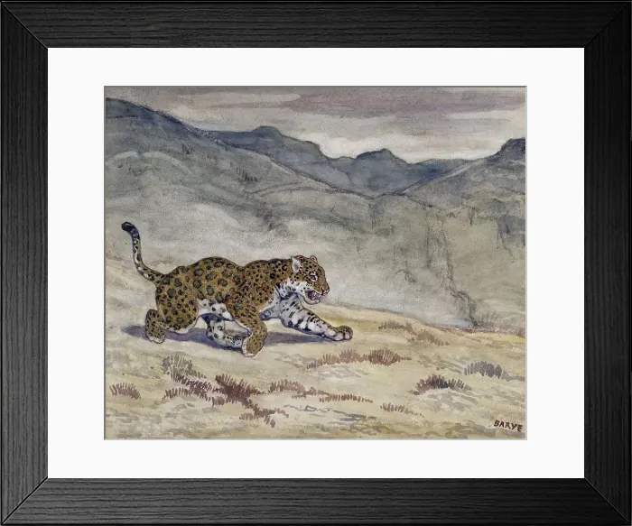 Framed Print : Running Jaguar, c1830-1840. Creator: Antoine-Louis Barye Framed Print : Running Jaguar, c1830-1840. Creator: Antoine-Louis Barye