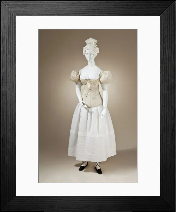 Framed Print : Pair of woman's sleeve plumpers, England, between 1830 and 1835. Creator: Unknown Framed Print : Pair of woman's sleeve plumpers, England, between 1830 and 1835. Creator: Unknown