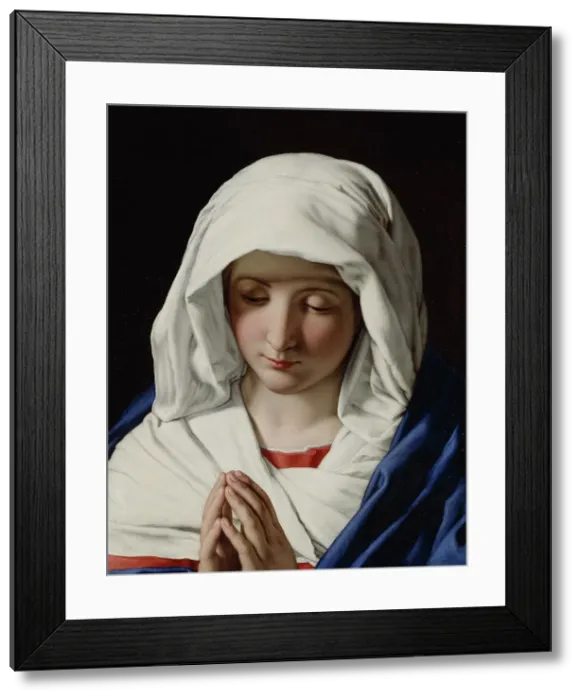 Framed Print : The Virgin praying. Creator: Giovanni Battista Salvi da Sassoferrato Framed Print : The Virgin praying. Creator: Giovanni Battista Salvi da Sassoferrato