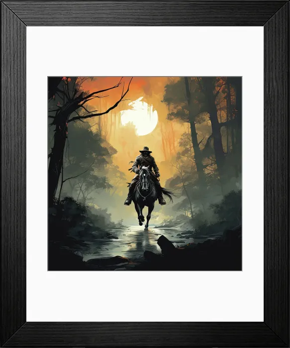 Framed Print : AI IMAGE - Dick Turpin, 1730s, (2023). Creator: Heritage Images Framed Print : AI IMAGE - Dick Turpin, 1730s, (2023). Creator: Heritage Images
