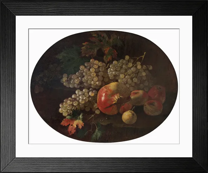 Framed Print : Still Life with Fruit. Creator: Giovanni Paolo Spadino Framed Print : Still Life with Fruit. Creator: Giovanni Paolo Spadino