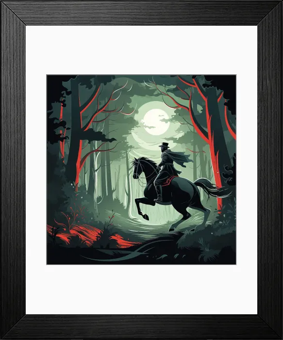 Framed Print : AI IMAGE - Dick Turpin, 1730s, (2023). Creator: Heritage Images Framed Print : AI IMAGE - Dick Turpin, 1730s, (2023). Creator: Heritage Images