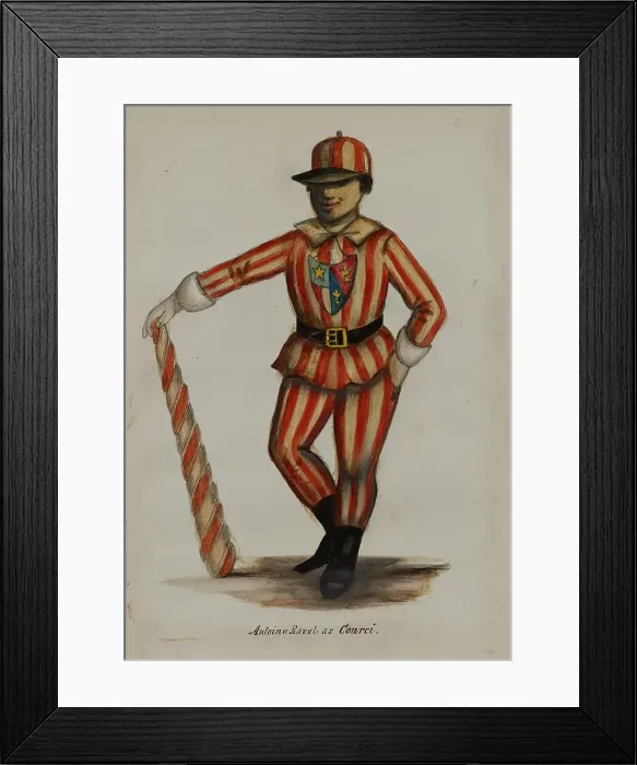 Framed Print : Antoine Ravel as Courci, 1855-1859. Creator: Alfred Jacob Miller Framed Print : Antoine Ravel as Courci, 1855-1859. Creator: Alfred Jacob Miller