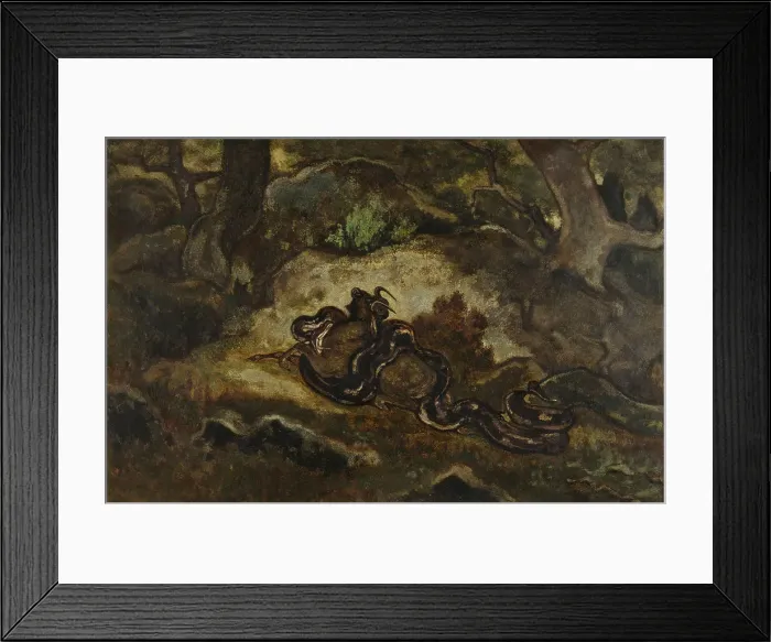 Framed Print : Python Crushing a Gnu, c1850s-1860s. Creator: Antoine-Louis Barye Framed Print : Python Crushing a Gnu, c1850s-1860s. Creator: Antoine-Louis Barye